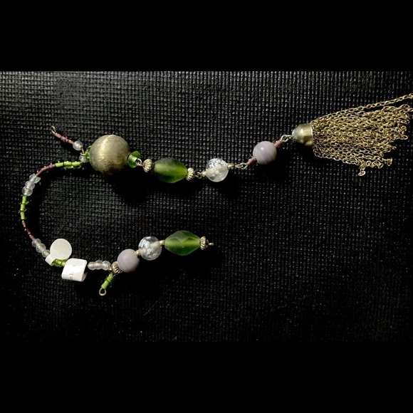 Katherine's Collection Glass Beaded Tassel Christmas Ornament Decorations x8 - Picture 4 of 10